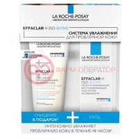 Ля рош-позе набор (effaclar н iso-biome уход п/несовершенств 40мл + очищ крем-гель д/пробл кожи 200мл)