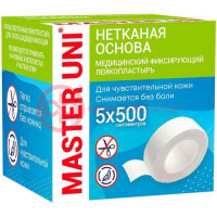 Мастер юни лейкопластырь фиксирующий 5х500см неткан