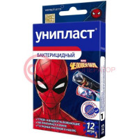 Унипласт лейкопластырь бактерицидный №12 детск человек паук