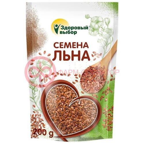Здоровый выбор льна семена 200г Здоровый выбор льна семена 200г