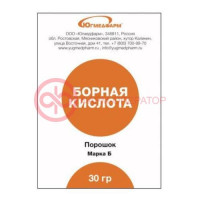 Югмедфарм борная кислота порошок 30г