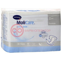 Моликар премиум экстра софт подгузники для взрослых №30 р. м /арт. 1696481/