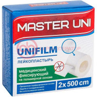 Мастер юни юнифилм лейкопластырь медицинский фиксирующий 2х500см полимер.