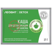Леовит детокс каша 27г овсяная со льном яблоком и свеклой