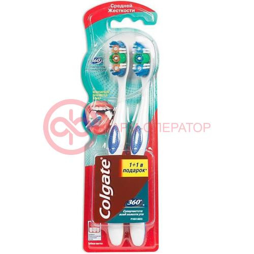 Колгейт зуб.щетка 360 супер чистота средняя №2 [colgate]