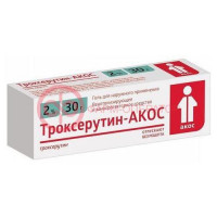 Троксерутин-акос гель для наружного применения 2% 30г