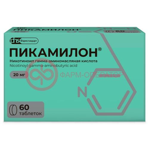 Пикамилон таблетки 20мг №60 Пикамилон таблетки 20мг №60