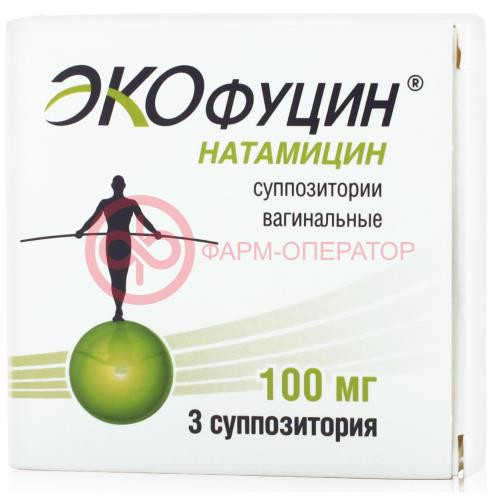 Экофуцин суппозитории вагинальные 100мг №3 Экофуцин суппозитории вагинальные 100мг №3