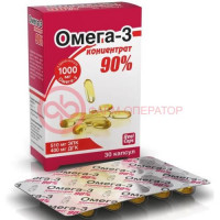 Реалкапс омега-3 концентрат 90% капсулы 1500мг №30