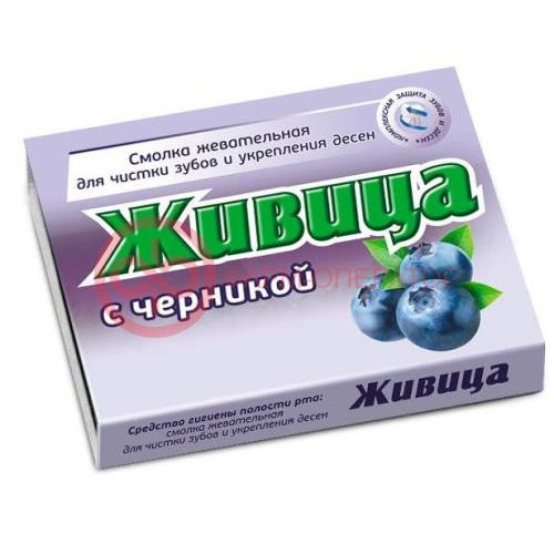 Живица таежная жев.резинка черника №5 /алтайский нектар/ Живица таежная жев.резинка черника №5 /алтайский нектар/