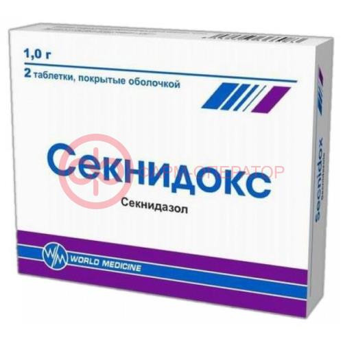 Секнидокс таблетки покрытые пленочной оболочкой 1000мг №2