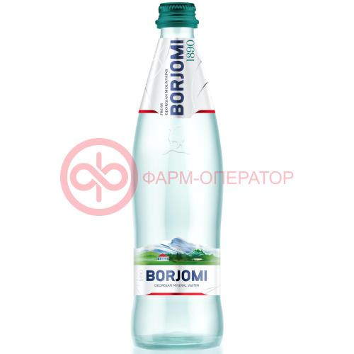 Боржоми вода минеральная газированная 0,5л стекло