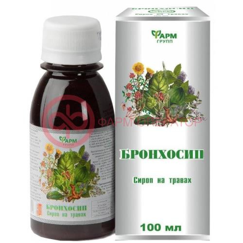 Бронхосип сироп на травах 100мл. /фармгрупп/ Бронхосип сироп на травах 100мл. /фармгрупп/