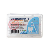 Хэппи лайф зубная нить №30 с зубочисткой (флоссеры)