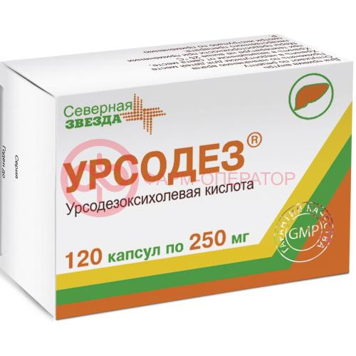 Урсодез капсулы 250мг №120 Урсодез капсулы 250мг №120