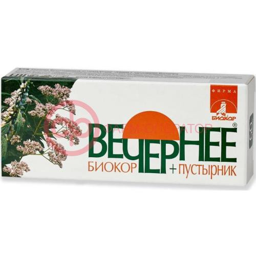 Вечернее + пустырник биокор драже 160мг №60 валериана + пустырник Вечернее + пустырник биокор драже 160мг №60 валериана + пустырник