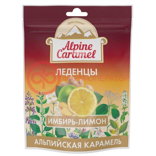 Альпийская карамель леденцы 75г имбирь-лимон