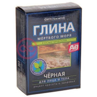Фитокосметик глина 100г черная мертвого моря