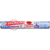 Блок глюкоза с витамином с таблетки жевательные №18 клубника в йогурте