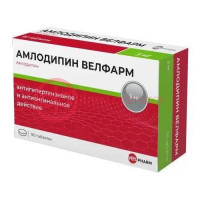 Амлодипин велфарм таблетки 5мг №90