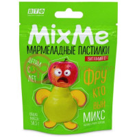 Миксми витамин с пастилки жевательные мармеладные 58,5г яблоко + персик + груша