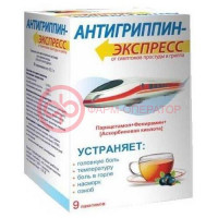 Антигриппин-экспресс порошок для приготовления раствора для приема внутрь 13,1г №9 черная смородина