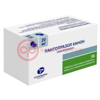 Пантопразол канон таблетки кишечнорастворимые покрытые пленочной оболочкой 20мг №56