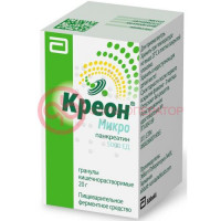 Креон микро гранулы кишечнорастворимые 5000ед 20г в комплекте с ложкой мерной