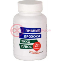 Пивные дрожжи экко плюс таблетки №100 с цинком