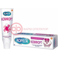 Корега крем для фиксации зубных протезов 40г комфорт