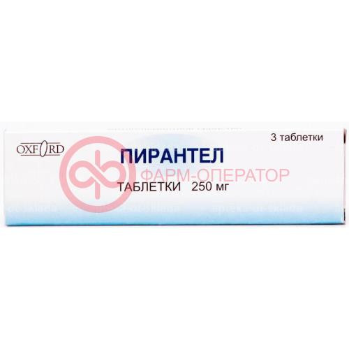 Пирантел таблетки 250мг №3 Пирантел таблетки 250мг №3