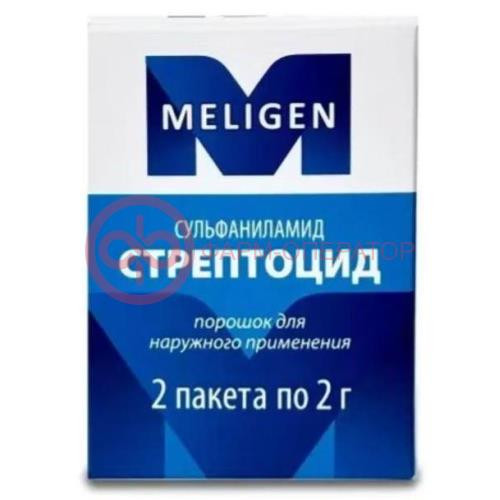 Стрептоцид порошок для наружного применения 2г №2 Стрептоцид порошок для наружного применения 2г №2