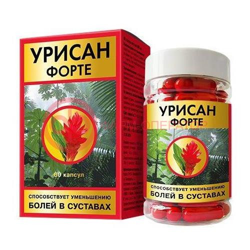 Урисан форте капсулы 650мг №60 Урисан форте капсулы 650мг №60