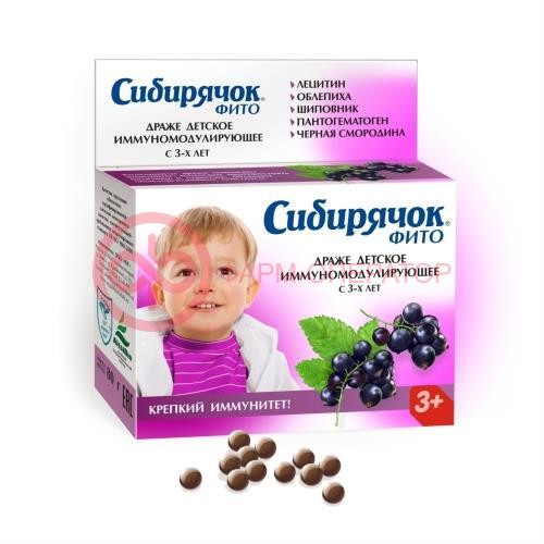 Сибирячок фито драже 80г дет иммуномоделир 3 +