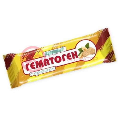 Гематоген народный с арахисом 40г. плитка /сибирское здоровье/