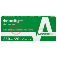 Фенибут-акрихин таблетки 250мг №20