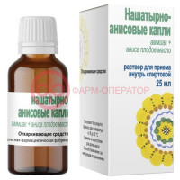 Нашатырно-анисовые капли раствор для приема внутрь 25мл
