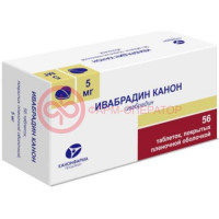 Ивабрадин канон таблетки покрытые пленочной оболочкой 5мг №56