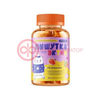 Мультифорте мишутка актив пастилки жевательные №60 со вкусом клубники и банана
