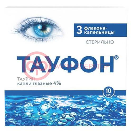 Тауфон капли глазные 40мг/мл 10мл №3 Тауфон капли глазные 40мг/мл 10мл №3