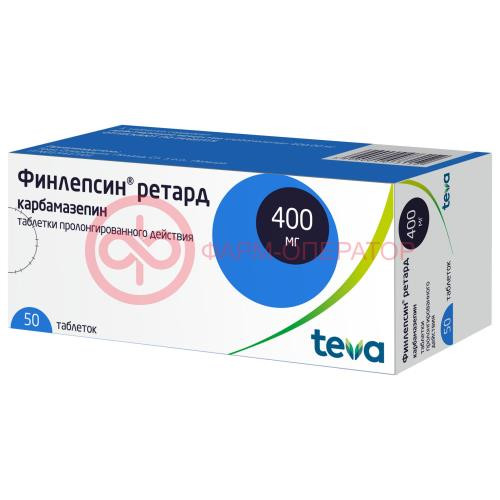 Финлепсин ретард таблетки пролонгированного действия 400мг №50 Финлепсин ретард таблетки пролонгированного действия 400мг №50