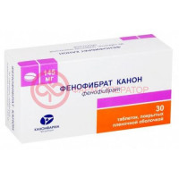 Фенофибрат канон таблетки покрытые пленочной оболочкой 145мг №30