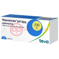 Финлепсин ретард таблетки пролонгированного действия 200мг №50