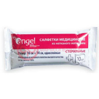 Ангел салфетка неткан. матер. 1-сл. стер. 16х14см. №10 [angel]