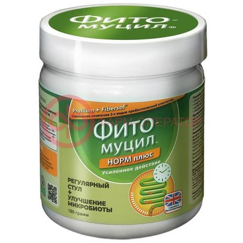 Фитомуцил норм плюс порошок 180г Фитомуцил норм плюс порошок 180г