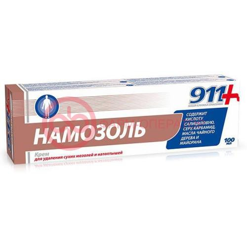 911 ваша служба спасения намозоль крем для ног 100мл намозоль д/удал мозол и натопт