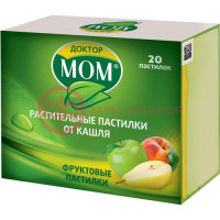 Доктор мом растительные от кашля пастилки №20 фруктовые