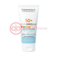 Дермедик санбрелла крем для лица 50мл с/защитный spf 50 +  д/сухой и норм кожи