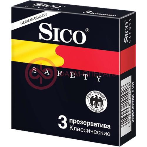 Сико презервативы №3 сафети классические Сико презервативы №3 сафети классические
