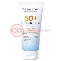 Дермедик санбрелла крем для лица 50мл с/защитный spf 50 +  д/чувствит кожи